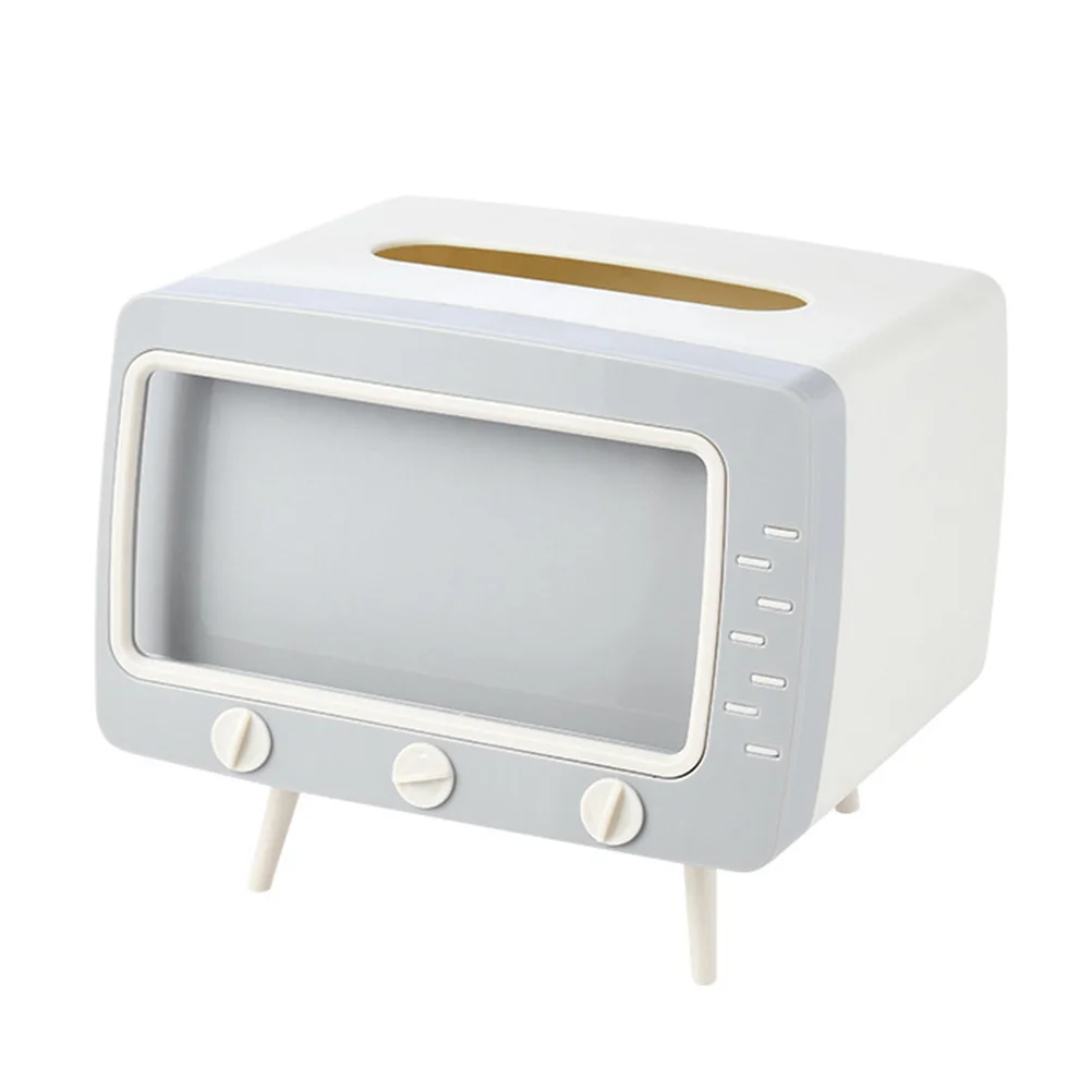 

Facial Tissue Holder Shaped Plastic Napkin Box ABS PP Material Hands-Free Phone Stand Tissue Dispenser for Home