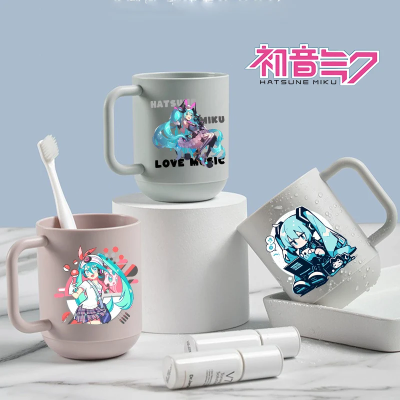 

Kids Bathroom Toothbrush Cup Hatsunes Miku Kawaii Mouthwash Cups Boy Girl Water Cup Cute Cartoon Tooth Cups Toothbrush Mugs NEW