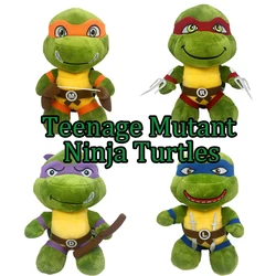 25cm TMNT Plush Toy Teenage Mutant Ninja Turtles Plush Toy Cute Anime Creative Doll Presents for Girl and Boy Gifts Kawaii