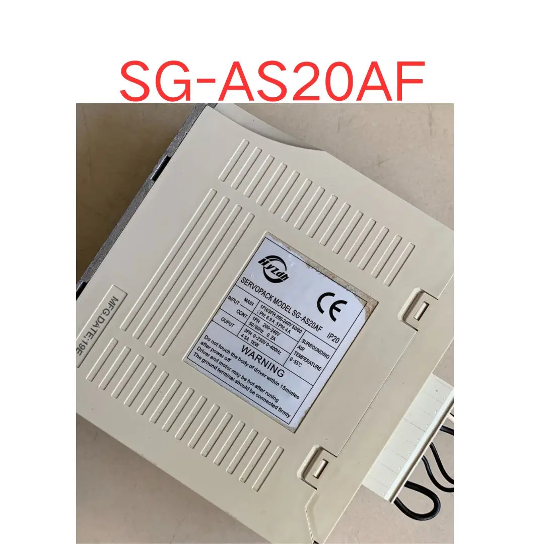 used SG-AS20AF servo driver 1KW test OK Fast shipping