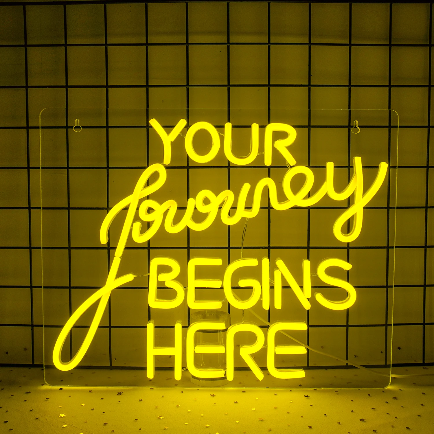 Your Money Begins Here Neon Sign Led Light Up Signs For Office Room Bedroom Decoration USB Powered Dimming Art Logo Decor