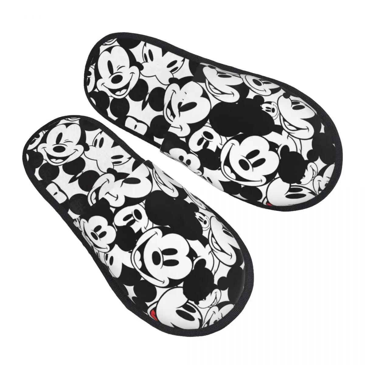 Mickey Friends Slippers for Woman Man Home Shoes Warm Indoor Slippers