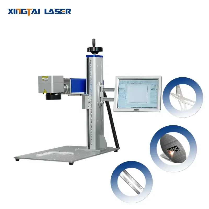 Split 20W to 200W Portable Fiber Marking High Quality Color Metal Machine Marking Machines With High