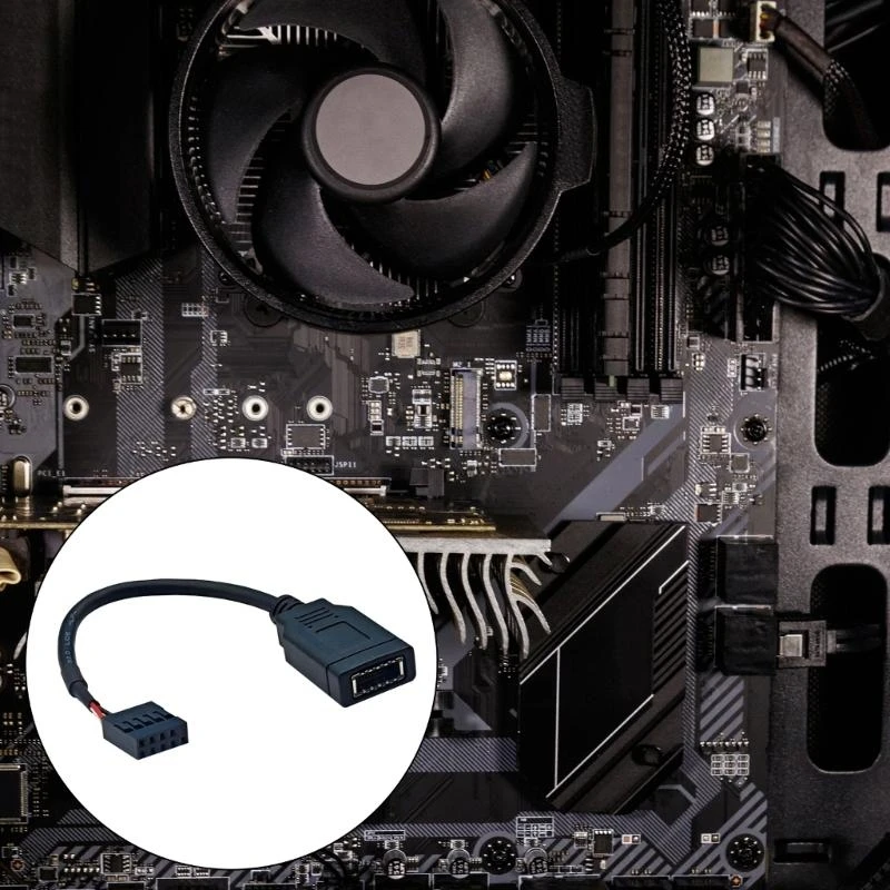 Type E Adapter Cable 9PIN USB To Front Type C Connectors 9Pin to Type E Motherboard Header For Seamlessly Integration