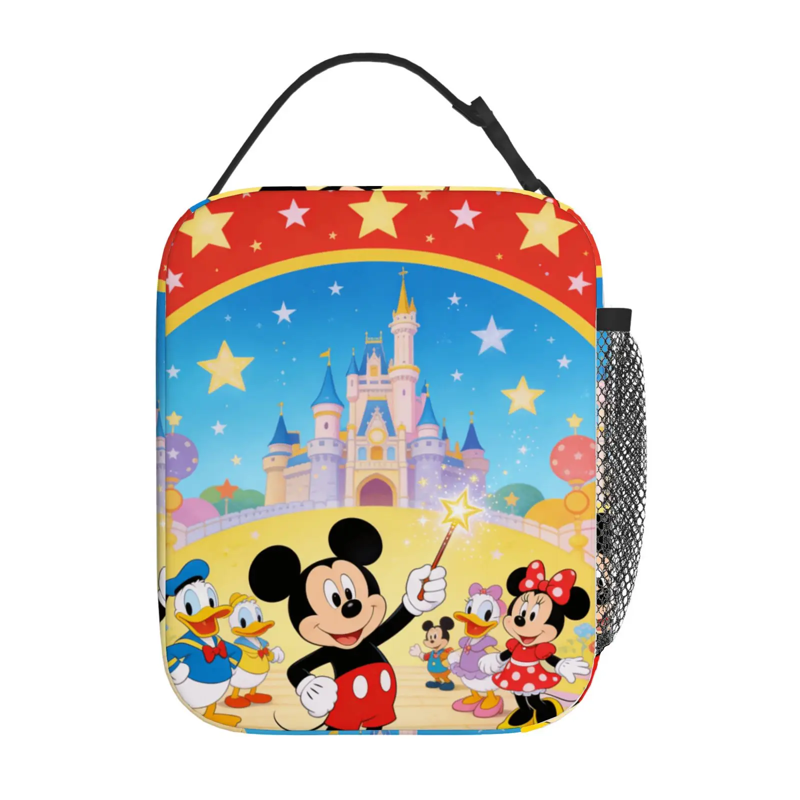 

1 шт. Милая сумка для обеда с изображением Микки и его друзей, подходит для повседневного использования, сумка для обеда на работу, подарок.
