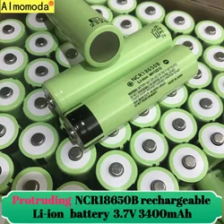 2024 protruding 100% USB rechargeable lithium battery NCR18650 3.7V 3400mAh 34B USB charger original battery cell flashlight