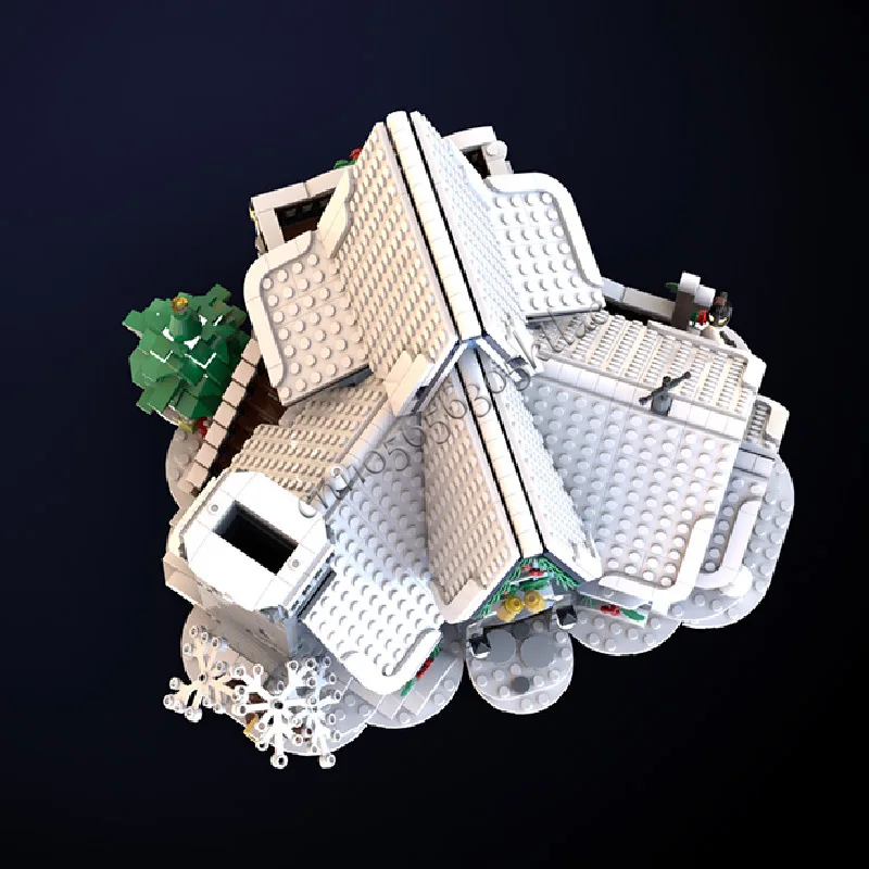 2297 PCS Exquisite Christmas Series House MOC Building Block Model Construction Set Bricks Children DIY Assembly Festival Gifts