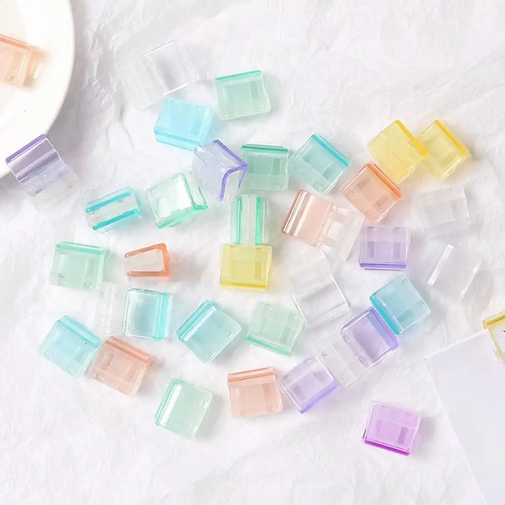 20PC Acrylic Push Clip Pusher Transparent Paper File Document Classification Clips Stationery Index Holder Clamp Office Sorting