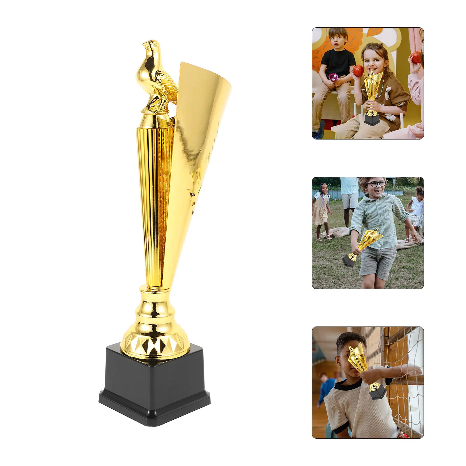 

Pigeon Plastic Statue Award For School Sports Poetry Dance Music Competitions Large Trophy Cup Recognition Awards Winner