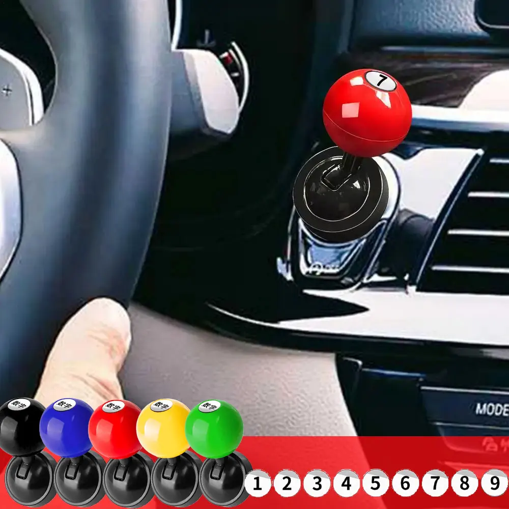 DIY Lucky Number Car Start Button Push Start Auto Ignition Button Cover Auto One-Touch Button Rocker Car Engine Push Start Stop