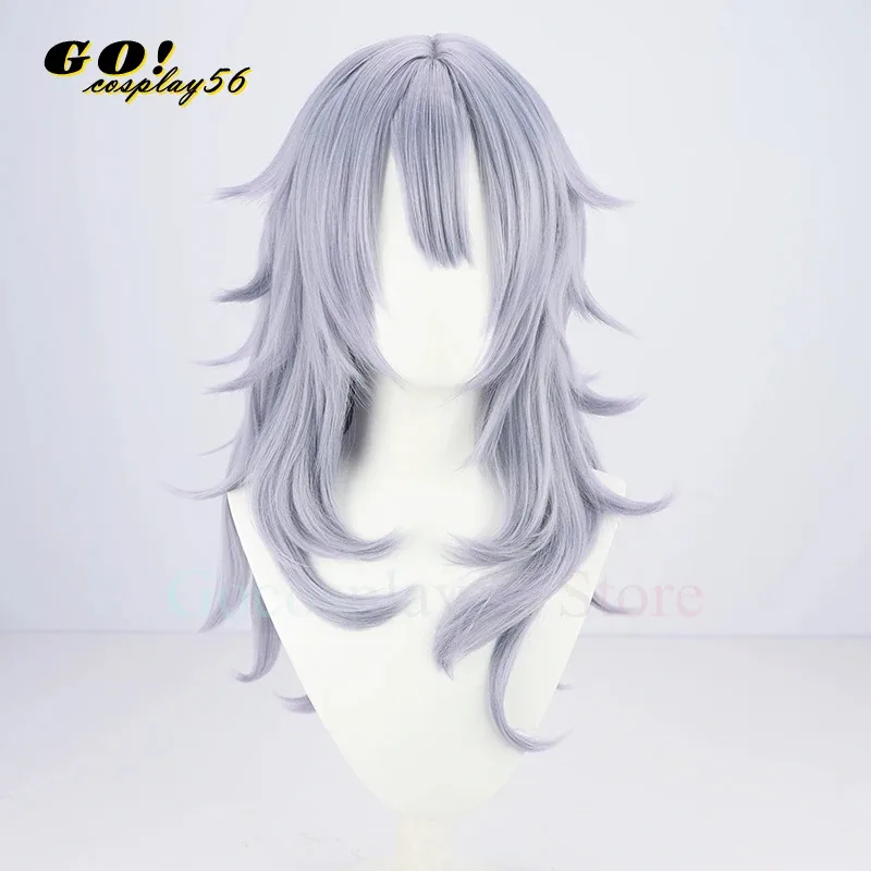 2025 VTuber Nina Kosaka Cosplay Wig 60cm Long Curly Wavy Hair Ethyria YouTuber Role Play Headwear view 3