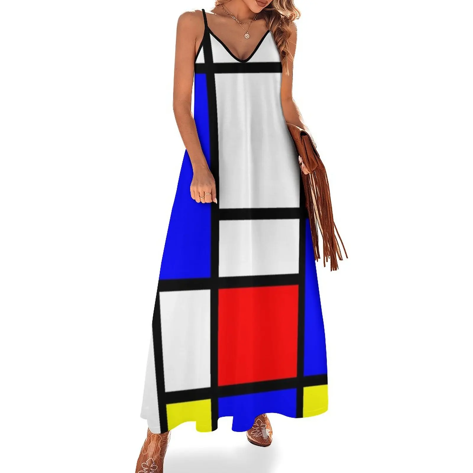 Mondrian Sleeveless Dress Evening dresses women's evening dresses