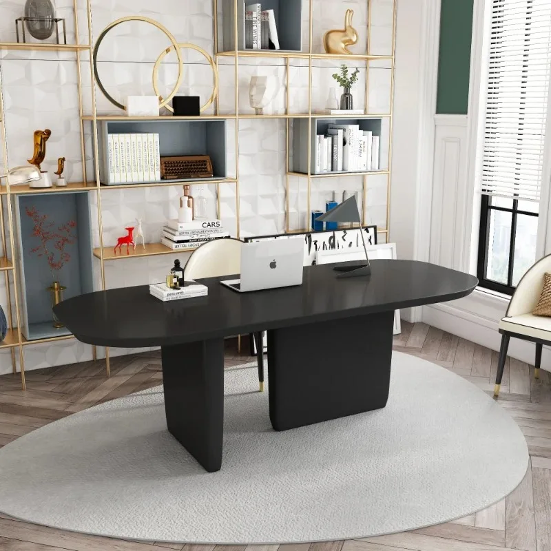 Mesa De Comedor negra De diseño único para 6 personas, mesa De Comedor moderna para restaurante, cocina, Mesas De Comedor De madera nórdicas, muebles para el hogar