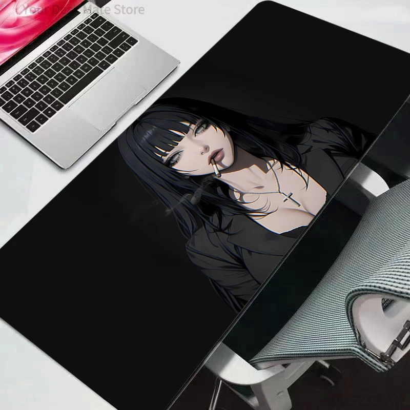 Naruto Mauspad Professionell für E-Sport-Gamer, Geschwindigkeits-PC-Gaming, Gummi-Tastatur, Notebook-Schreibtischunterlage, Langlebiges Mauspad