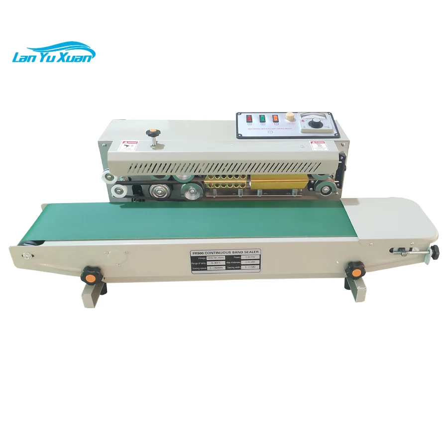 

FR-900 Continuous Band Sealer Machine Automatic Horizontal Sealing Machine For PP PVC Foil Bag