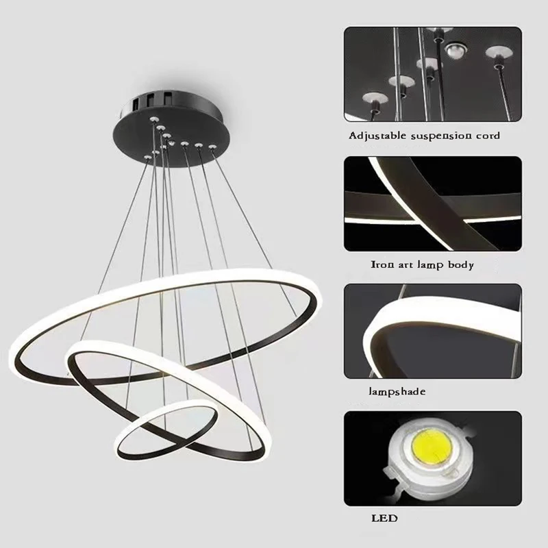 غرفة الطعام مصباح شخصية الثريا مطعم قلادة مصباح الشمال الحديثة بسيطة غرفة الطعام فندق الفن مصباح بار AC220V