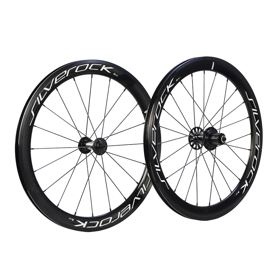 シルバーロックミニベロ20インチ451ホイールセット シルバーロック-折りたたみ自転車用合金ホイール,ハイプロファイルリム