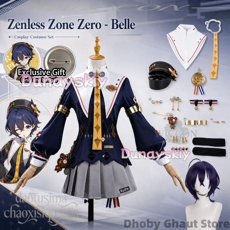 Nouvelle tenue Belle BRILLIANCE OF STARS Kawaii JK Uniforme scolaire Cosplay Anime Game Zenless Zone Zero Robe de mode pour fête d'Halloween