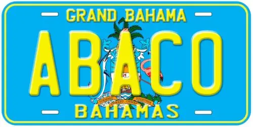 Abaco Bahamas AB09 Novelty Car License Plate Aluminum