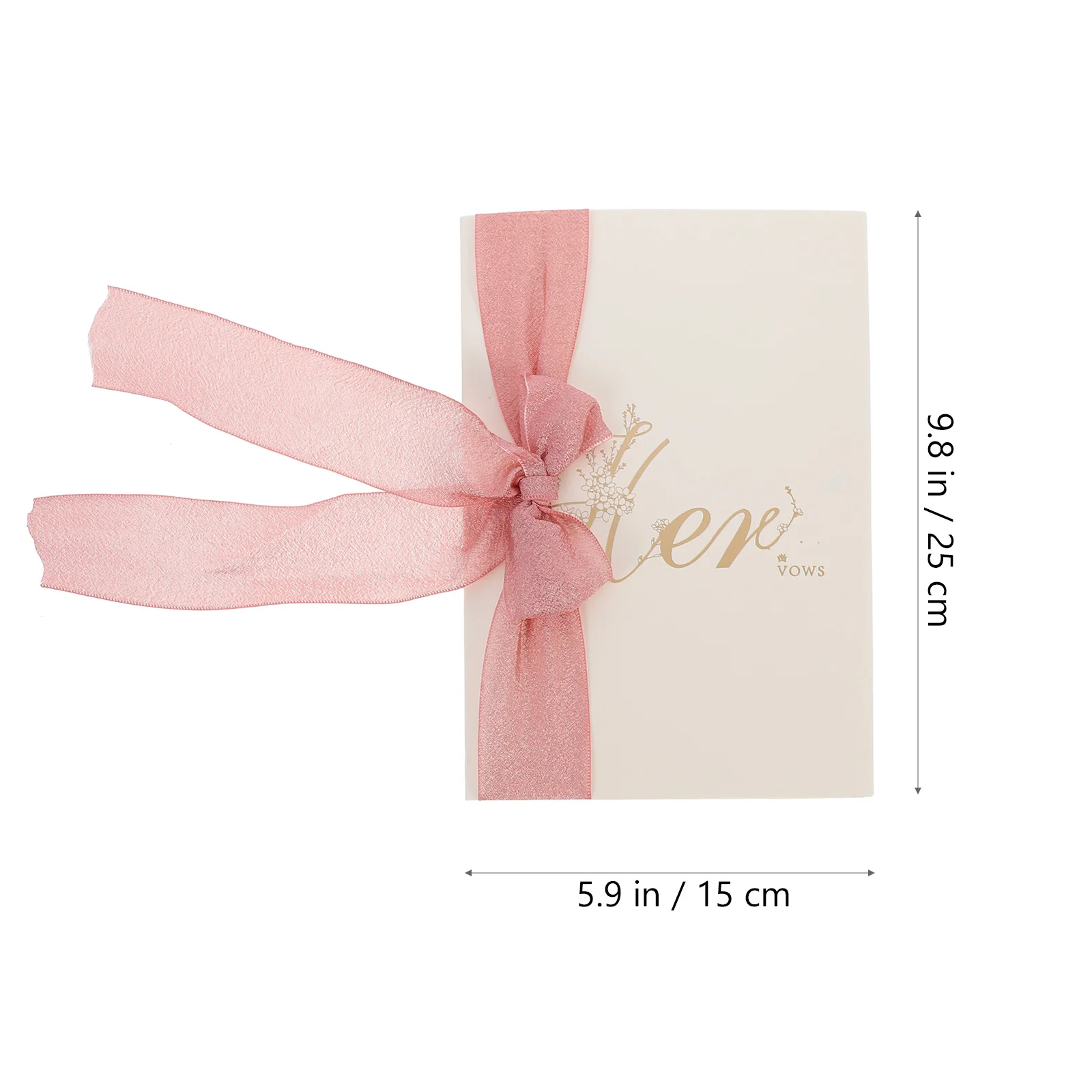 2pcs Wedding Vows Card Ribbon Brochures Handy Day Speech Book Party Bride Gift Ribbon Vow Cards With Ribbons