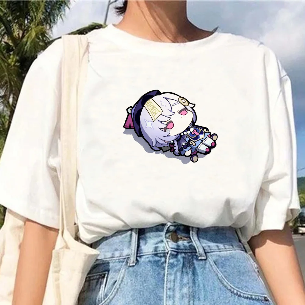 

Genshin Impact t-shirts women manga Y2K graphic t shirt female 2000s y2k graphic clothes