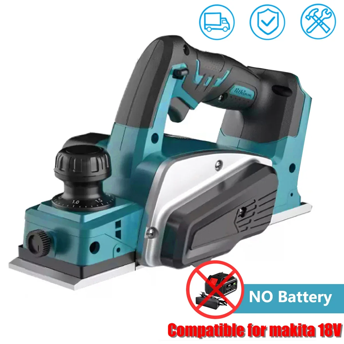 15000RPM 18V Rechargeable Electric Planer Cordless Hand Held Wood Cutting Woodworking Fit For Makita 18V Battery Power Tool