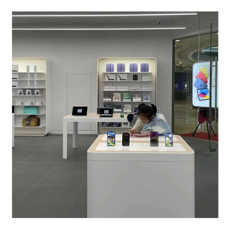 مخصص. الحديثة ملحقات الهاتف المحمول خزانة جدار عرض مركز تسوق متجر بيع بالتجزئة عرض رفوف الأثاث المحمول Styli
