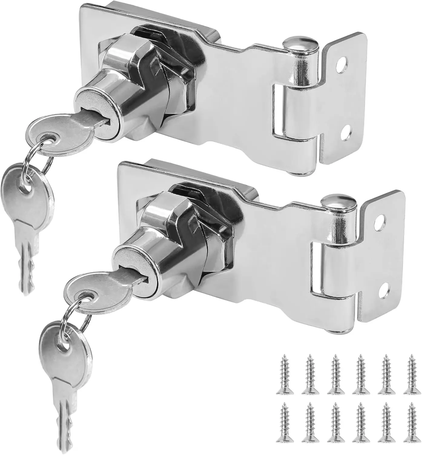 Fechadura de segurança para móveis estilo botão, fechadura para gaveta de armário com chave e parafuso, fechadura de segurança doméstica, acessórios para casa