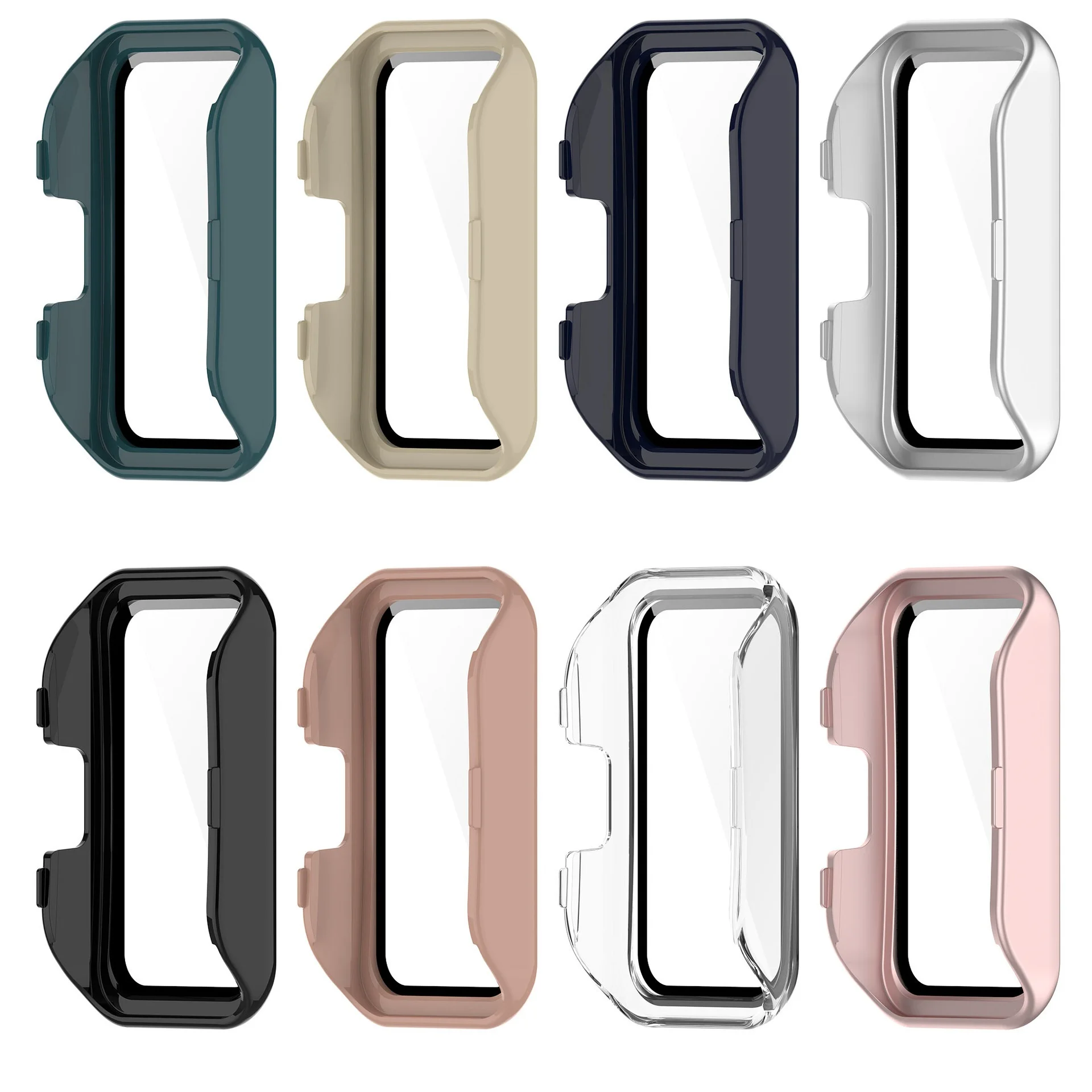 30PCS PC Protective Case for HUAWEI Band 9 /9NFC Smart Wrist Watch Full Cover Tempered Glass Screen Protector Cover