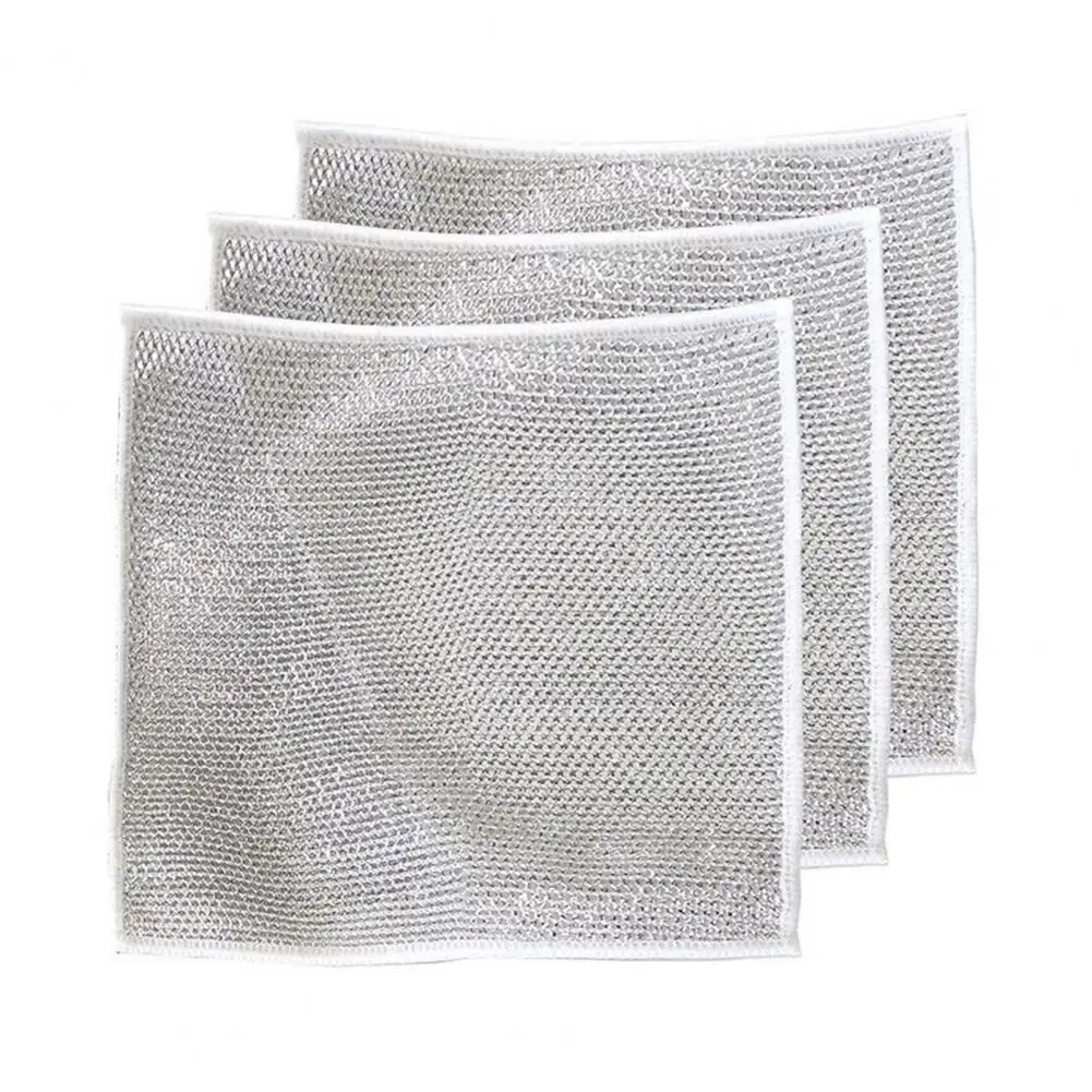 Multi-purpose Cloth Set of 15 Non-scratch Wire Dishcloths Reusable Machine Washable Rags for Easy Kitchen Dishwashing Cloths