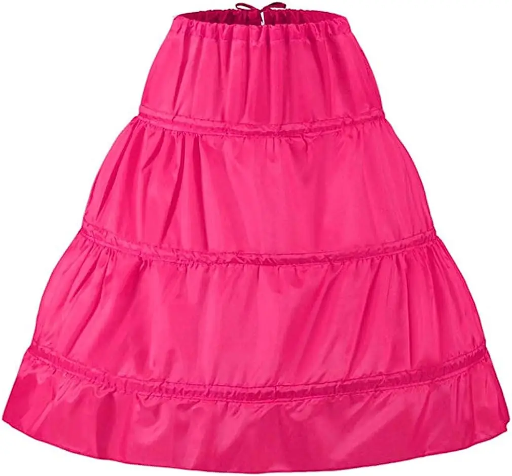 Kids 3 Hoops Tutu Skirt Petticoat Skirt for Flower Girl Dresses Underskirt Crinoline image 2