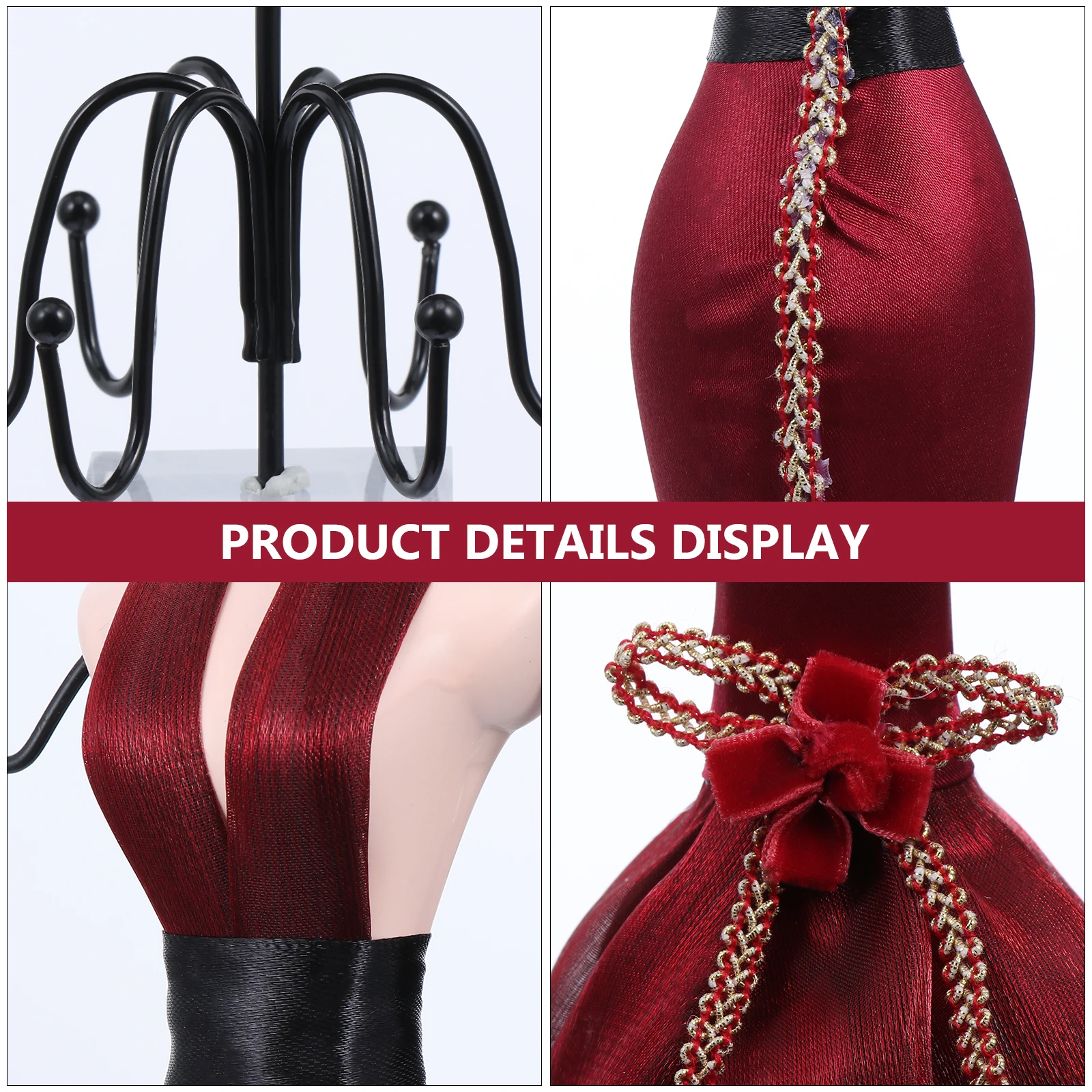 

Jewelry Stand Necklace ganizer Rotatable Hanger Rack Anti Tarnish Scratch Proof Display Storage Solution Gift