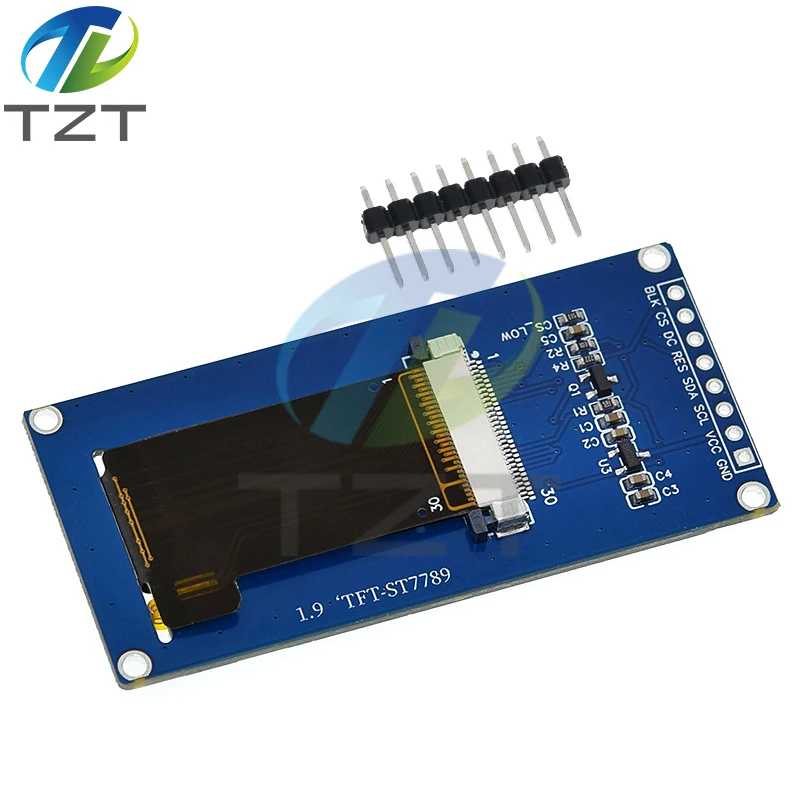 New 1.9 Inch IPS Full Angle TFT Display Screen LCD Screen Color Display Module SPI Serial Port High-definition 170x320 ST7789