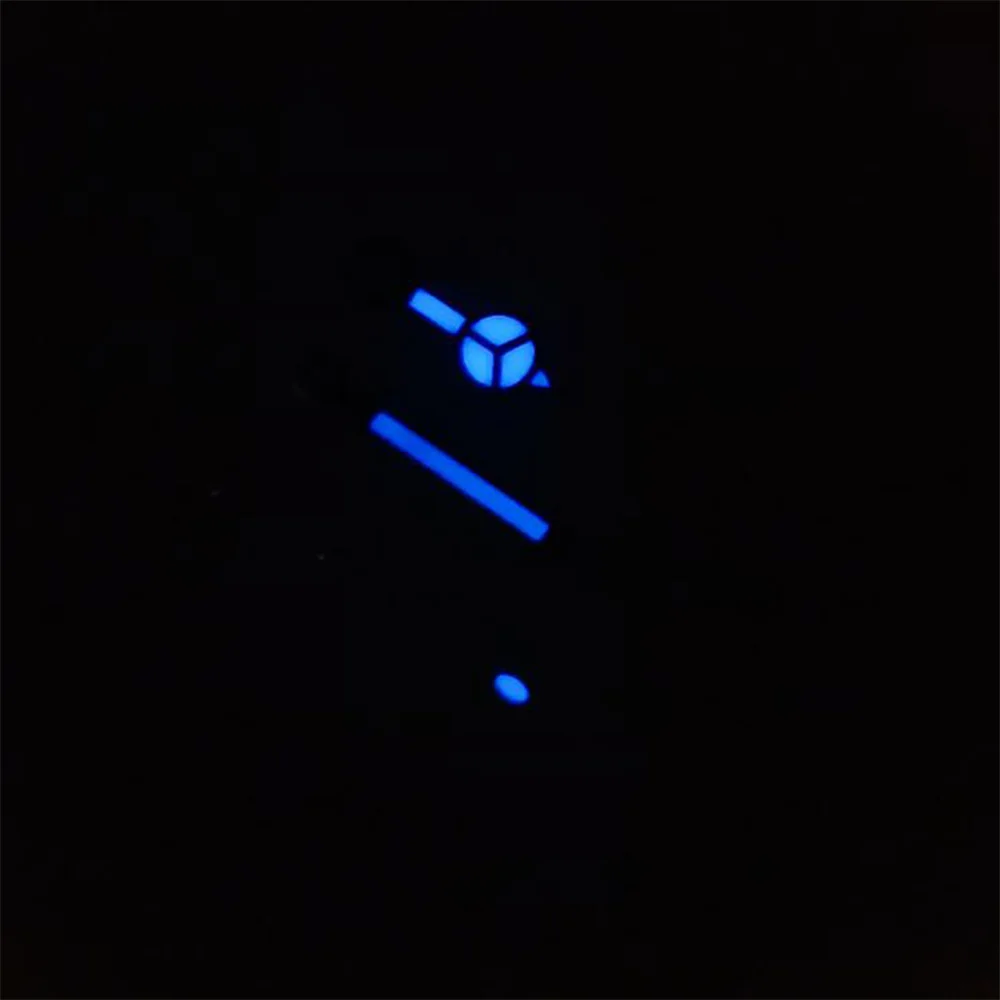 3 Pins Uhrzeiger blau leuchtende Uhr Zeiger modifizierte Teile für nh35/nh36/4r/7s Uhrwerk