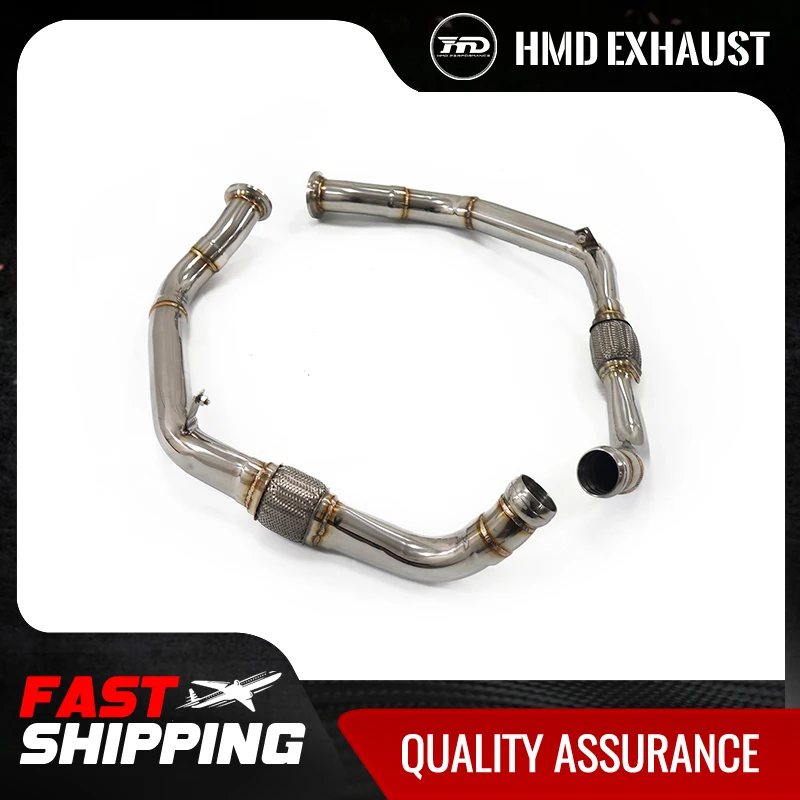 

HMD Middle Pipe for Porsche Panamera 971 Turbo 4.0T Exhaust System Stainless Steel Performance Resonant Tube without OPF