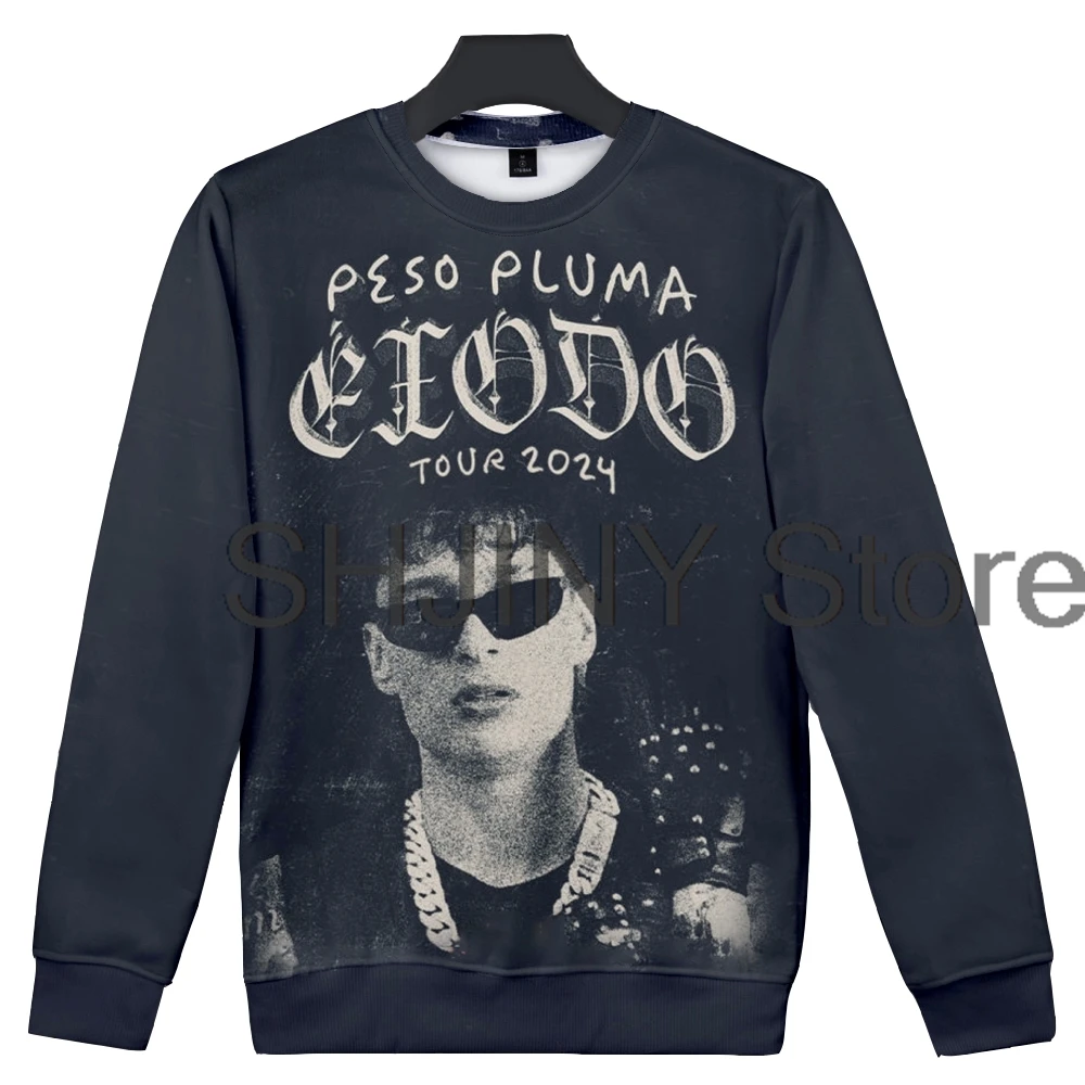 

Peso Pluma Exodo Tour 2024 Merch Crewneck Long Sleeve Streetwear Women Men Sweatshirt Hip Hop Clothes