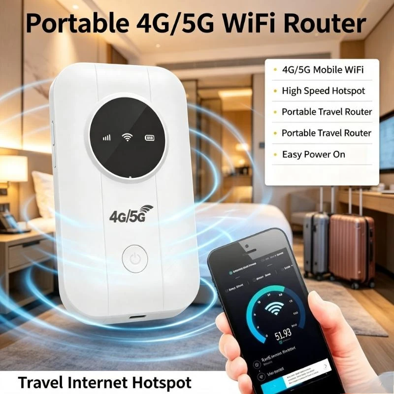Portable 4G 5G Router With Usb Power Design Meets Temporary Network Demands For Outdoor Shooting And Field Survey Jobs