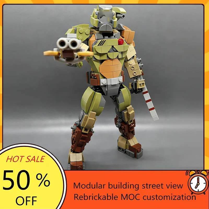 

Набор для сборки модульного боевого робота из 609 деталей по мотивам популярного фильма «Звездные войны», конструктор MOC, технологичный подарок, праздничный набор для детей