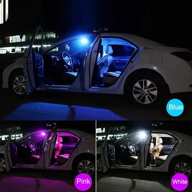 ل Volkswagen VW Golf 3 4 5 6 7 MK3 MK4 MK5 MK6 MK7 سيارة LED لمبات الداخلية مصباح على شكل قبة عرض وقوف السيارات أضواء جذع الملحقات #2