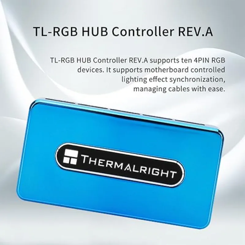 Thermalright RGB HUB Controller Rev A 10 grup 10-portowych wentylatorów 4Pin Desktop PC 12V RGB Fan Hub Controller RGB Hub Controller