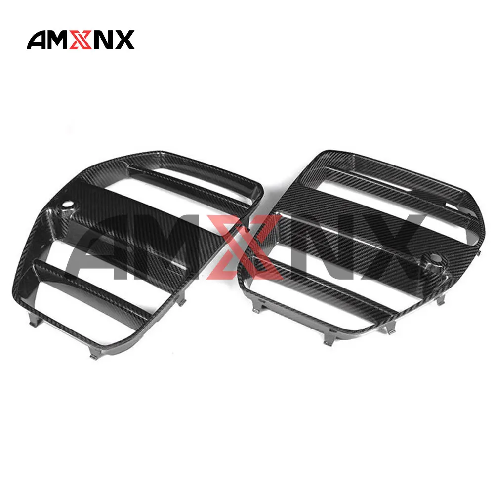 

Для BMW: решетка переднего бампера из сухого карбона в стиле ST для G80 M3, G82, G83 M4 (2021+), а также обвесы в стиле ST