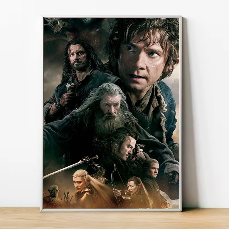 Movie L-Lord of the R-Rings Poster Decorative Prints Wall Painting on Canvas Wall Art Home Decorations Aesthetic Room Decoration