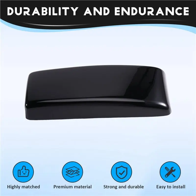 Car Center Armrest Box Panel Cover For Benz C-Class W204 2008- 2014 E-Class W212 2010- 2013 GLK X204 08- 15 Black