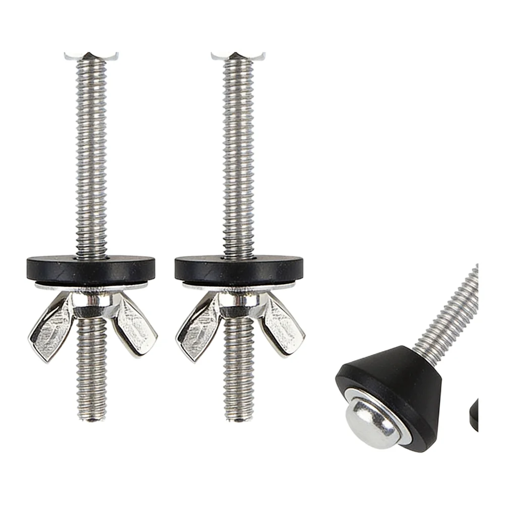 2PCS Toilet Seat Bolts Kit for Enhanced Bathroom Setup Crafted from 304 Stainless Steel and Leak for proof Components