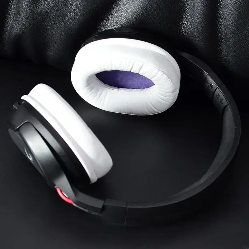 1PAIR ЗАМЕНА ЗАМЕНА Ушной подушкой губки для пионера M521 Черные белые дышащие наушники E74A