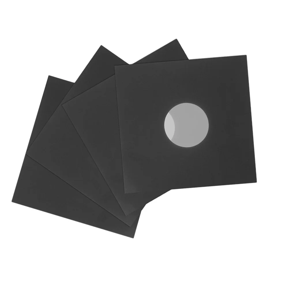 

4 Pcs 12 Inch Record Sleeves Anti static Kraft Paper Covers Outer Jackets Protective Bags CD Cases Dust Proof