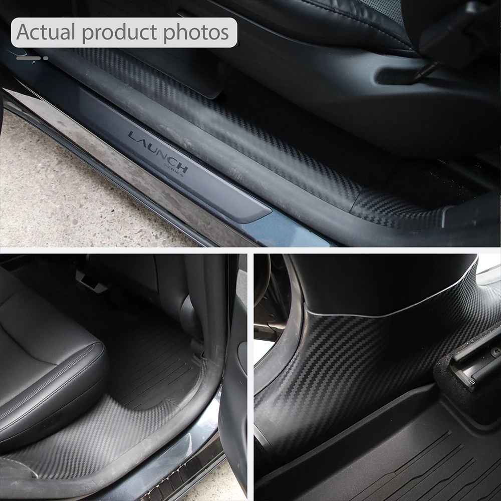 Für Tesla Model Y Juniper Zubehör TPE Türschwellenschutz Kofferraum-Heckklappe Seitenwand Schutzfolien für die Mittelkonsole – Detail 2