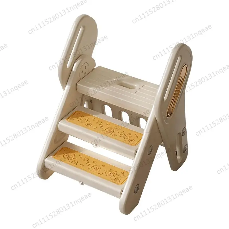 Children's Folding Footstool Plastic Folding Washstand Entrance Bedroom Baby Step Stool