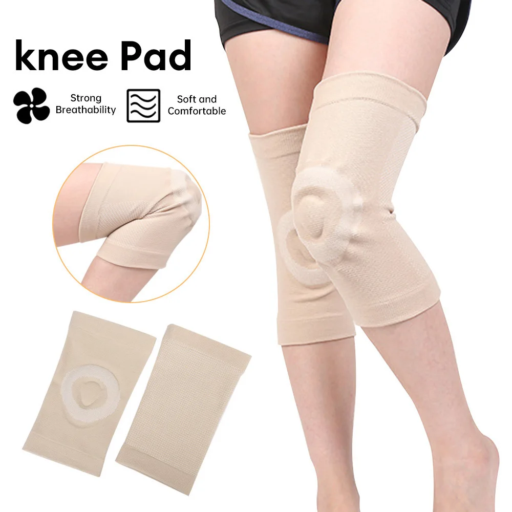 Sports Knee Protector Fitness Brace Knee Joint Protective Sleeve Dance Non-slip Kneeling Thin Silicone Invisible Breathable