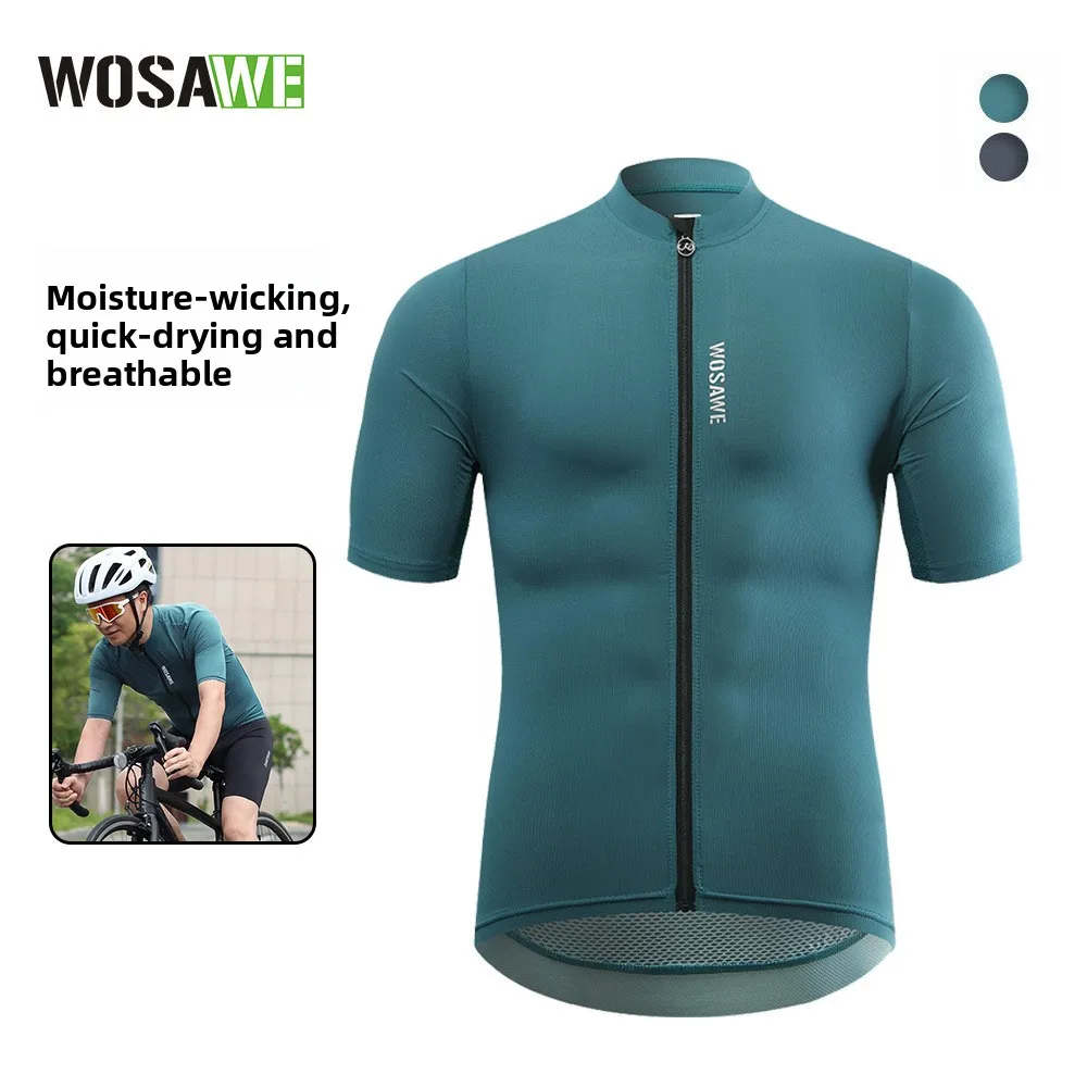 Велосипедная футболка WOSAWE MTB для даунхилла, летняя велосипедная майка, профессиональная командная футболка с коротким рукавом, дышащая велосипедная одежда